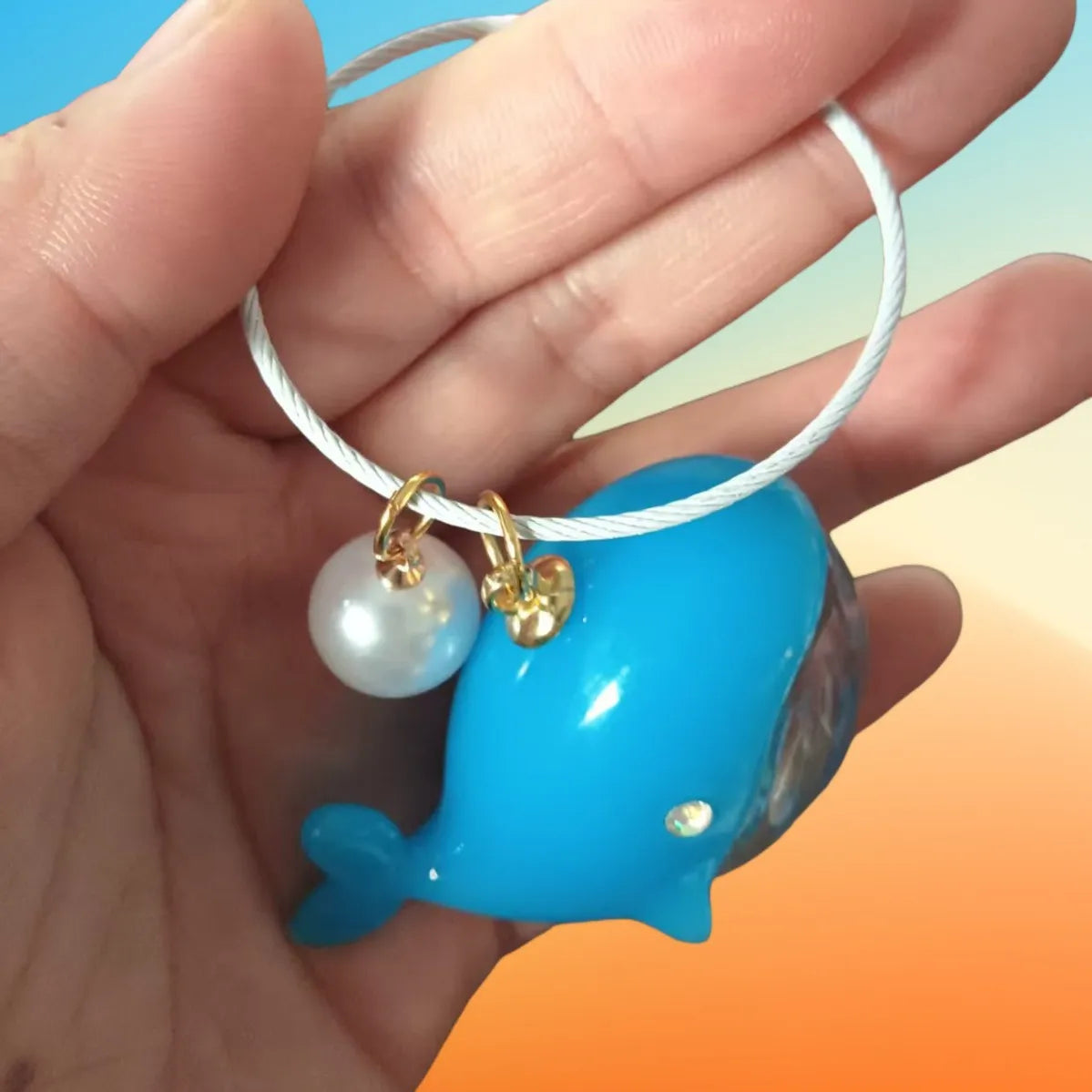 WIFTY Ocean Whisperer Whale Keychain