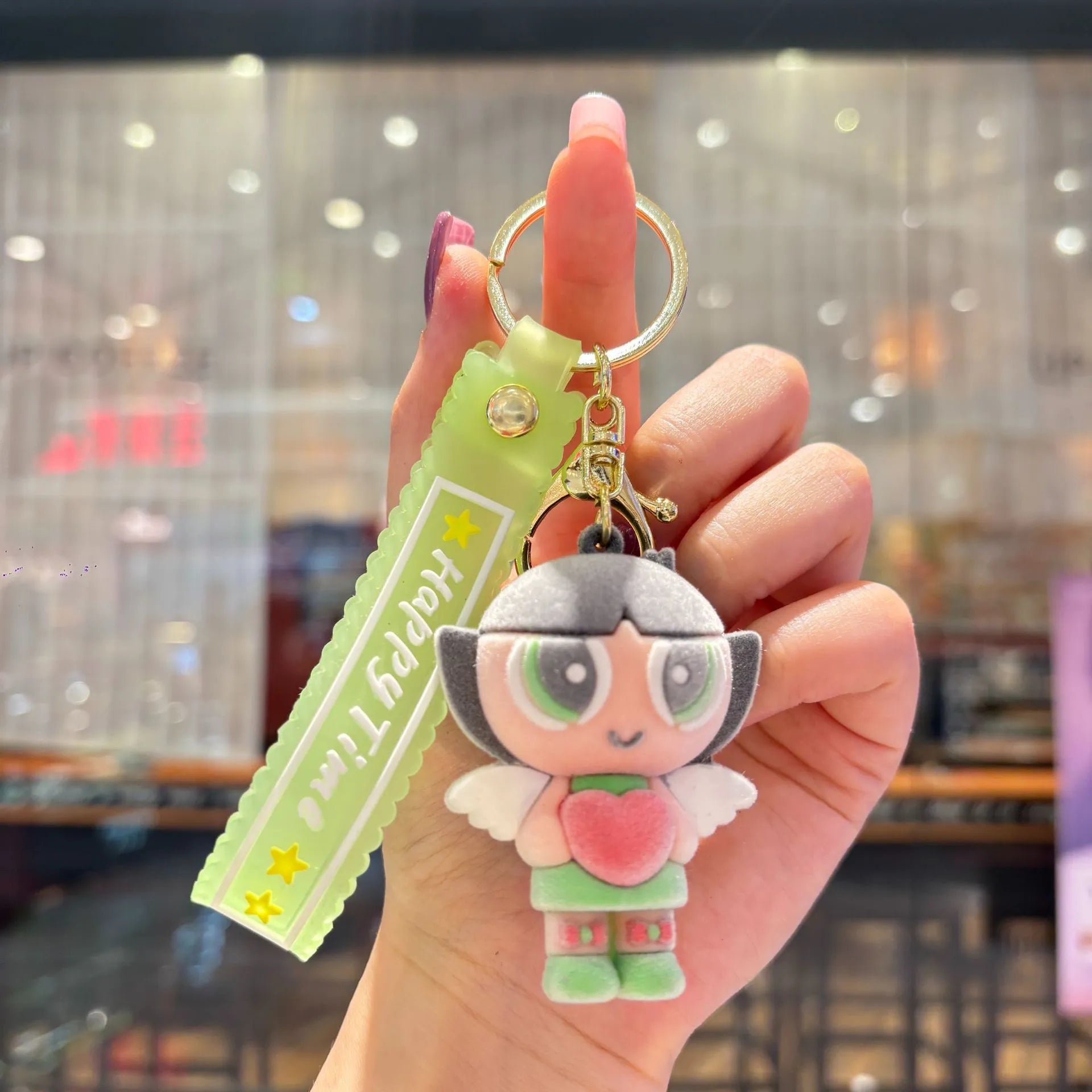 Cry Baby Velvet Fuzz Flocked Keychain