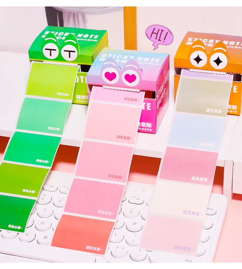 Big-Eyed Monster Pop-Up Pull-Out Sticky Notes