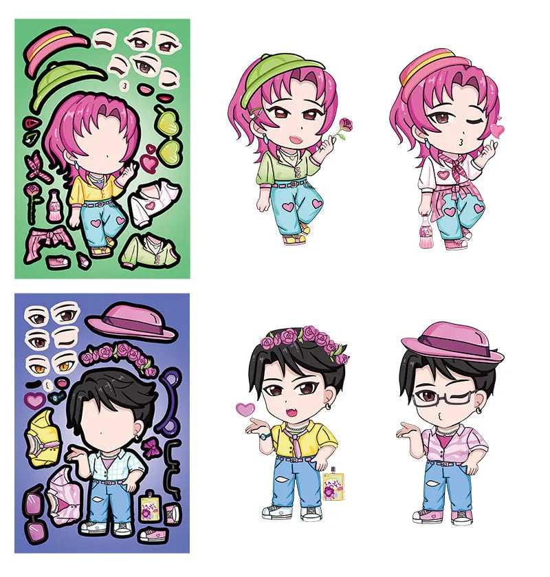 K-Pop Demon Hunters DIY Dress-Up Waterproof Sticker Pack