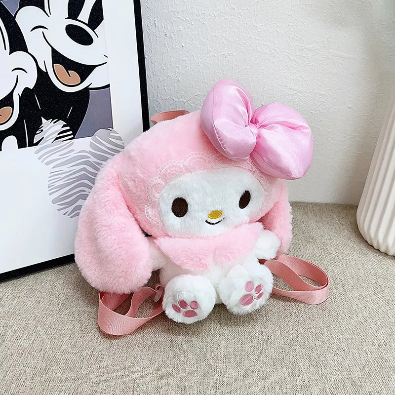 Sanliou Bow-Ribbon Duo Mini Backpack