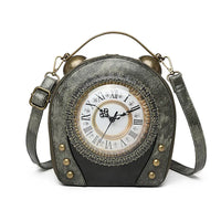 Steampunk Dial Premium Clock Novelty Handbag