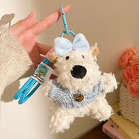 West Highland Vogue Pup Plush Keychain