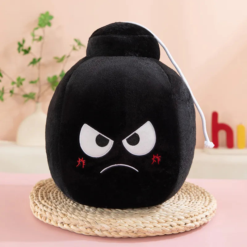 Retro Comic-Style Bomb Plush