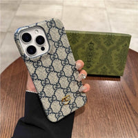 G-Crest Monogram Canvas Phone Case (For iPhone)