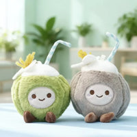 JC Island Coconut Plush Keychain