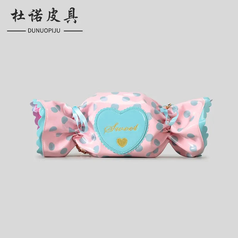 Berry-Sweet Bonbon Twist Candy-Shaped Bag