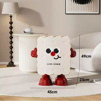 Kawaii Cookie Premium Living Room Trash Can