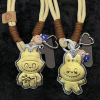 Labubu 20mg Gold Charm Keychain