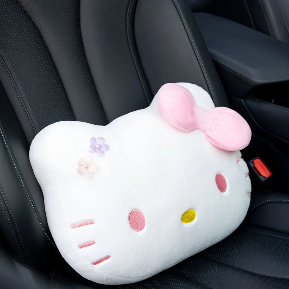 Hello Kitty Pastel Floral Premium Belt & Car Pillow