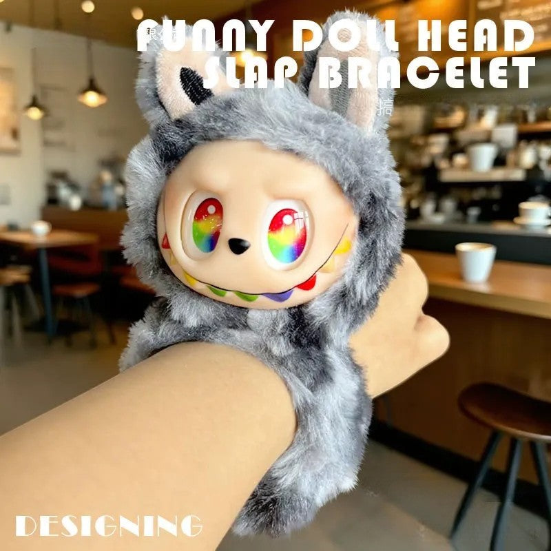 Labubu V3 Plush Slap-on Bracelet