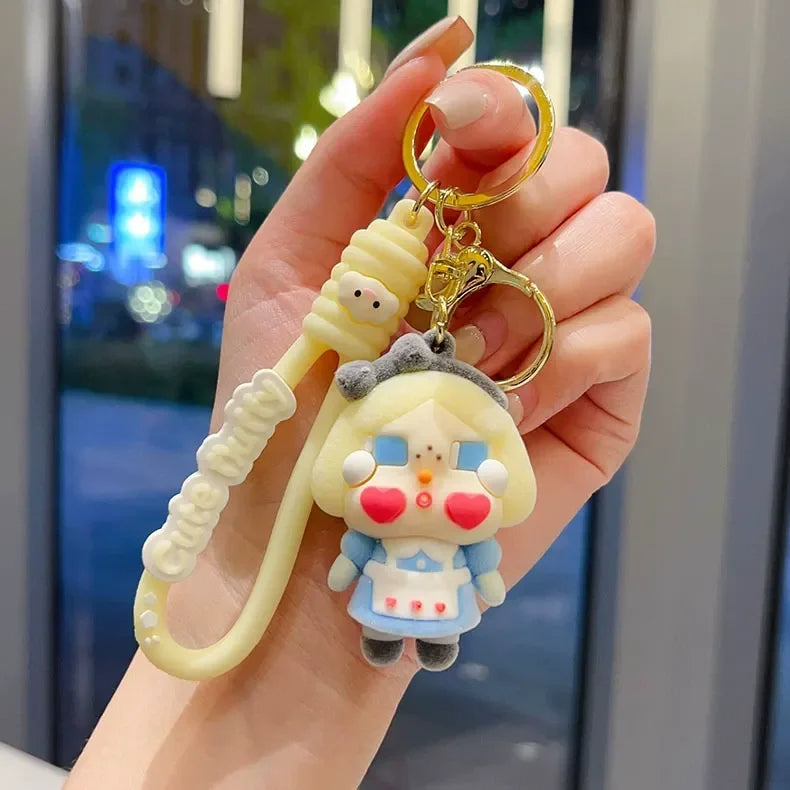 Crybaby Drama Drop Flocking Keychain