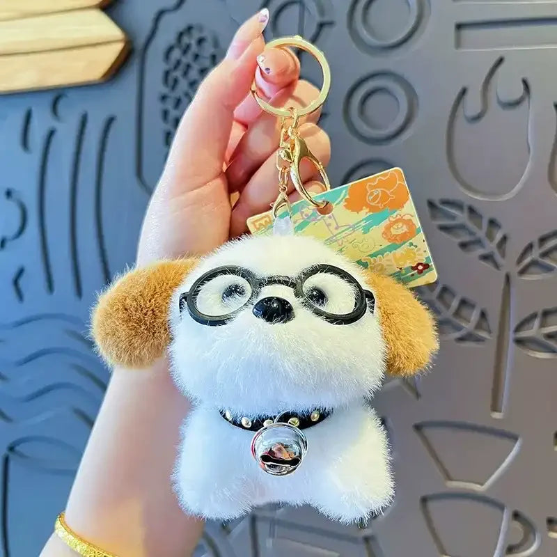 Spectacled Poodle Companion Keychain
