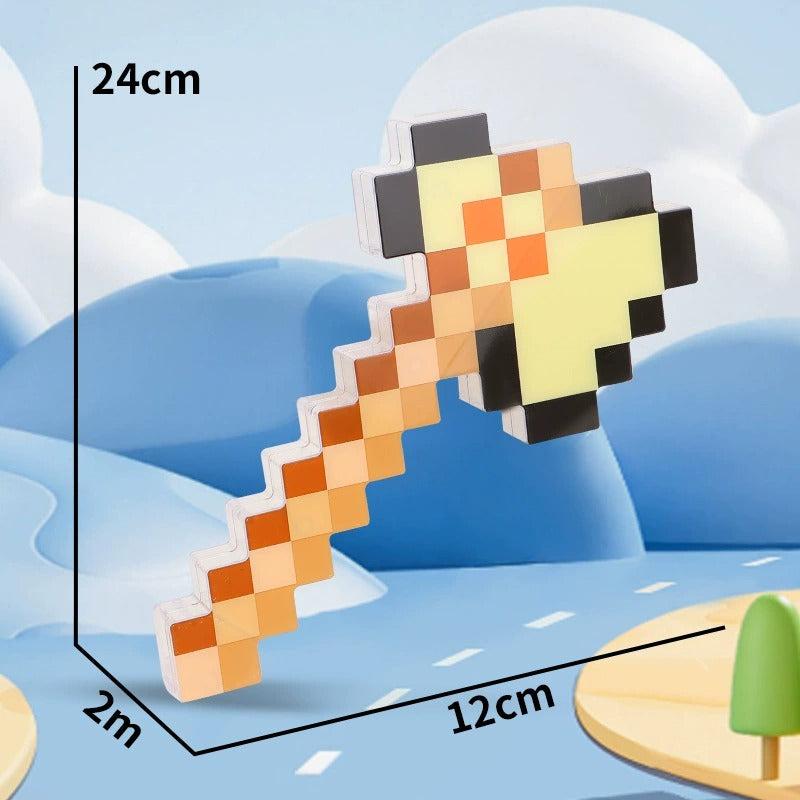 Minekraft Luminous Battle Axe