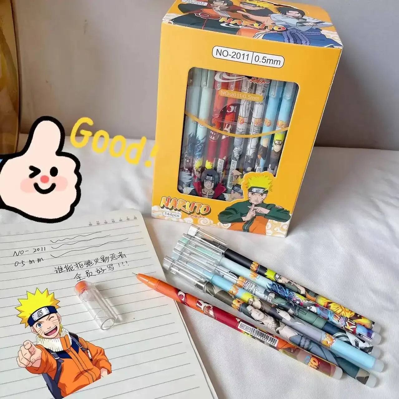 قلم جل ناروتو شينوبي سكريبلر (مجموعة من 5) 