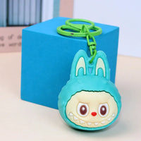 Mega Head Labubu Silicone Keychain