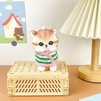 Mofusand Swaddled Kitten Plush Keychains