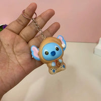 Stitch Eat Before Sleep Squishy Keychain