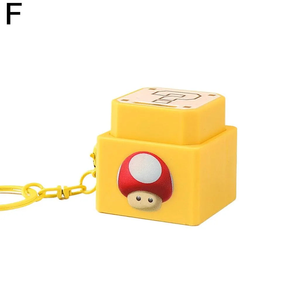 Toad Question Block Fidget Keychain