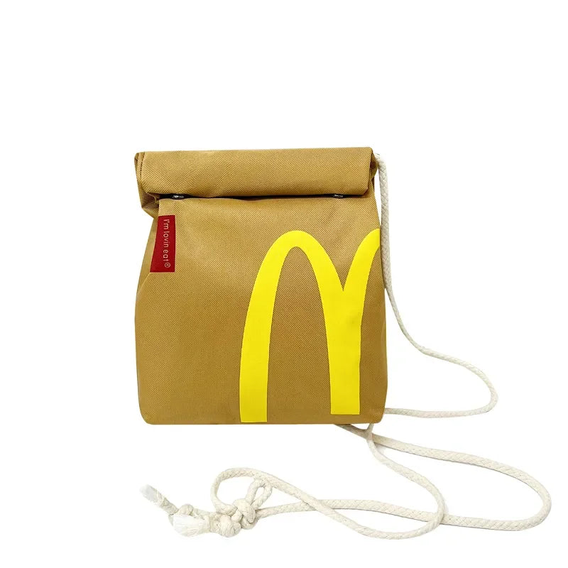 Cute McDonald's Vintage Canvas Backpack