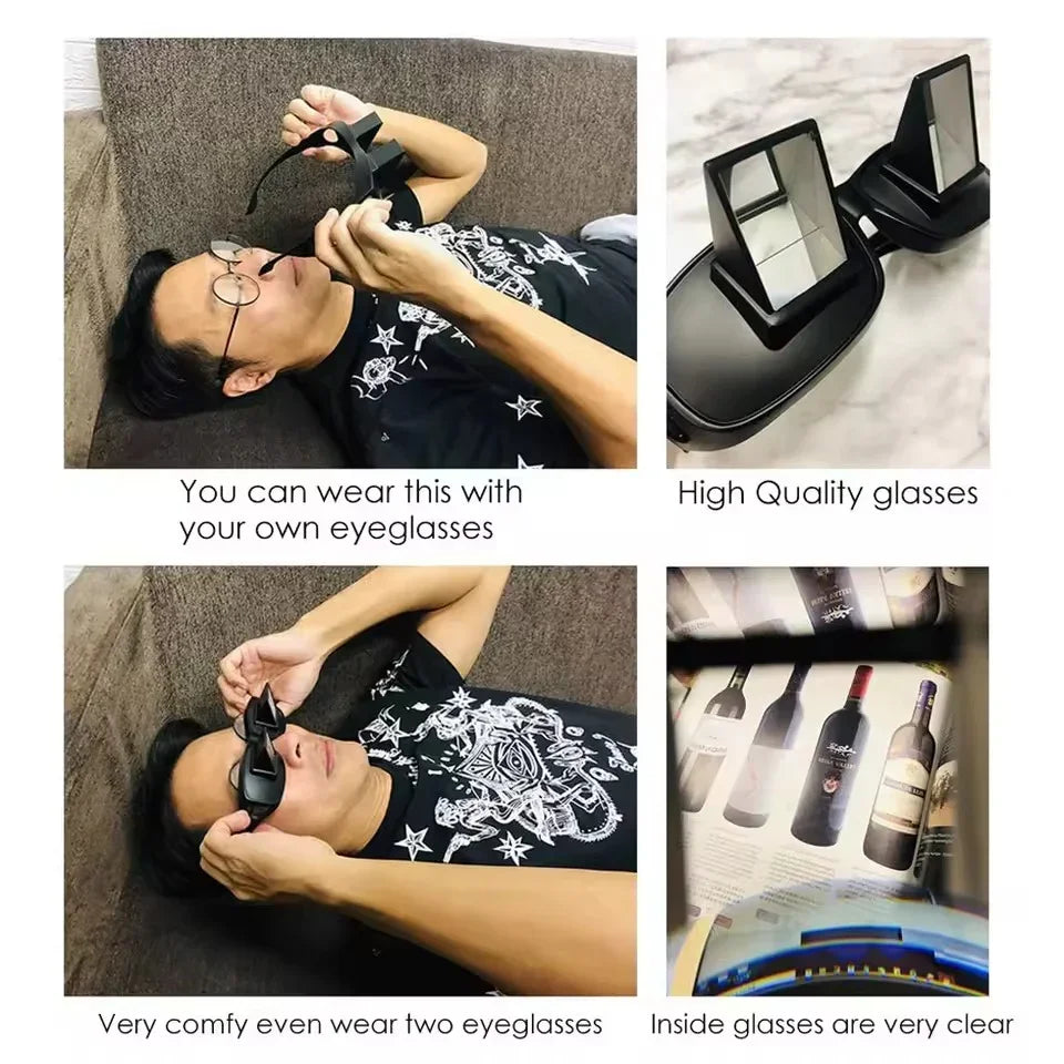 Gravity Defying Horizontal Reading Glasses