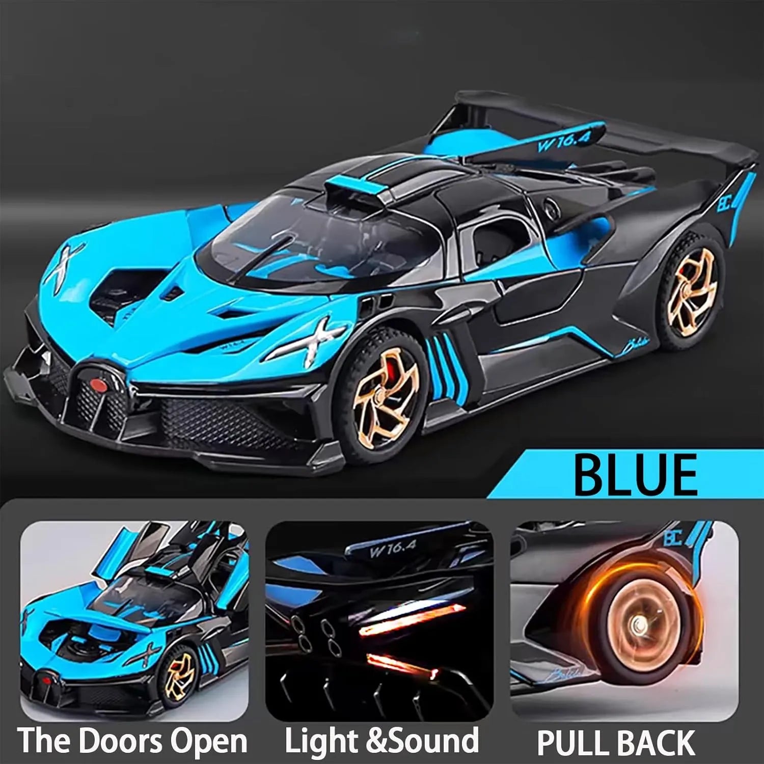 Bugatti Fire Meteor 1:32 Scale Die-Cast Supercar