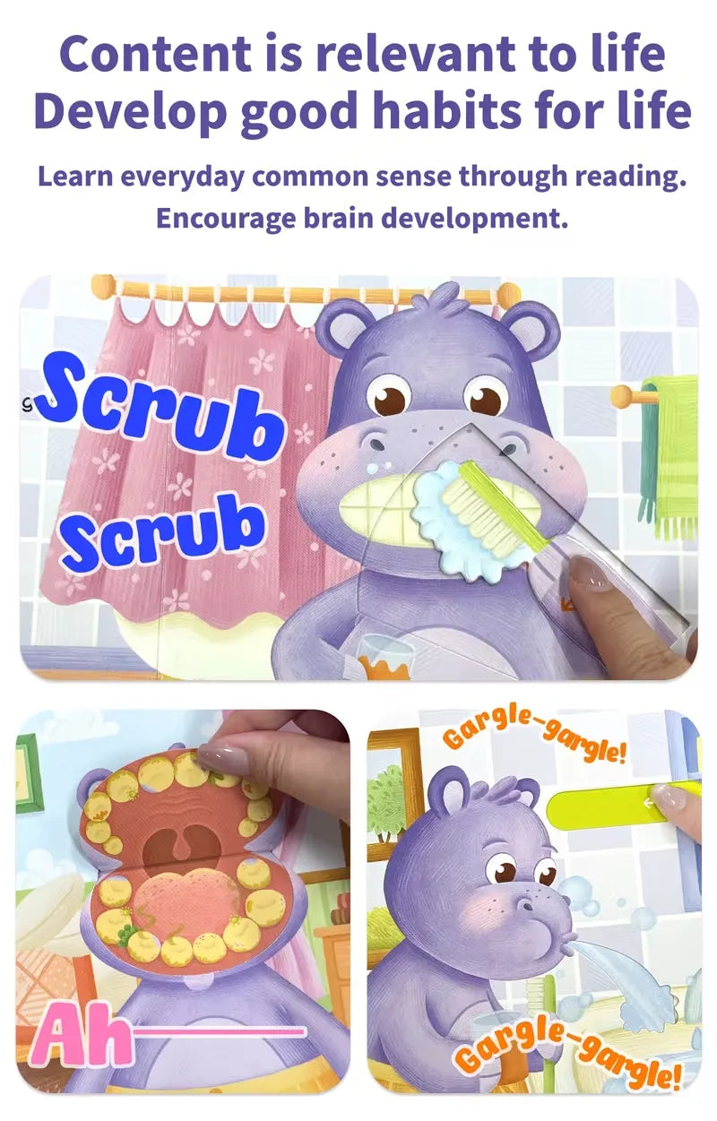 Hippo’s Toothbrush Fun Interactive PPS Board Book