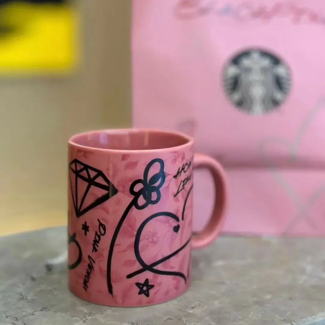 StarBX BlackPink Doodle Mug (12 oz)
