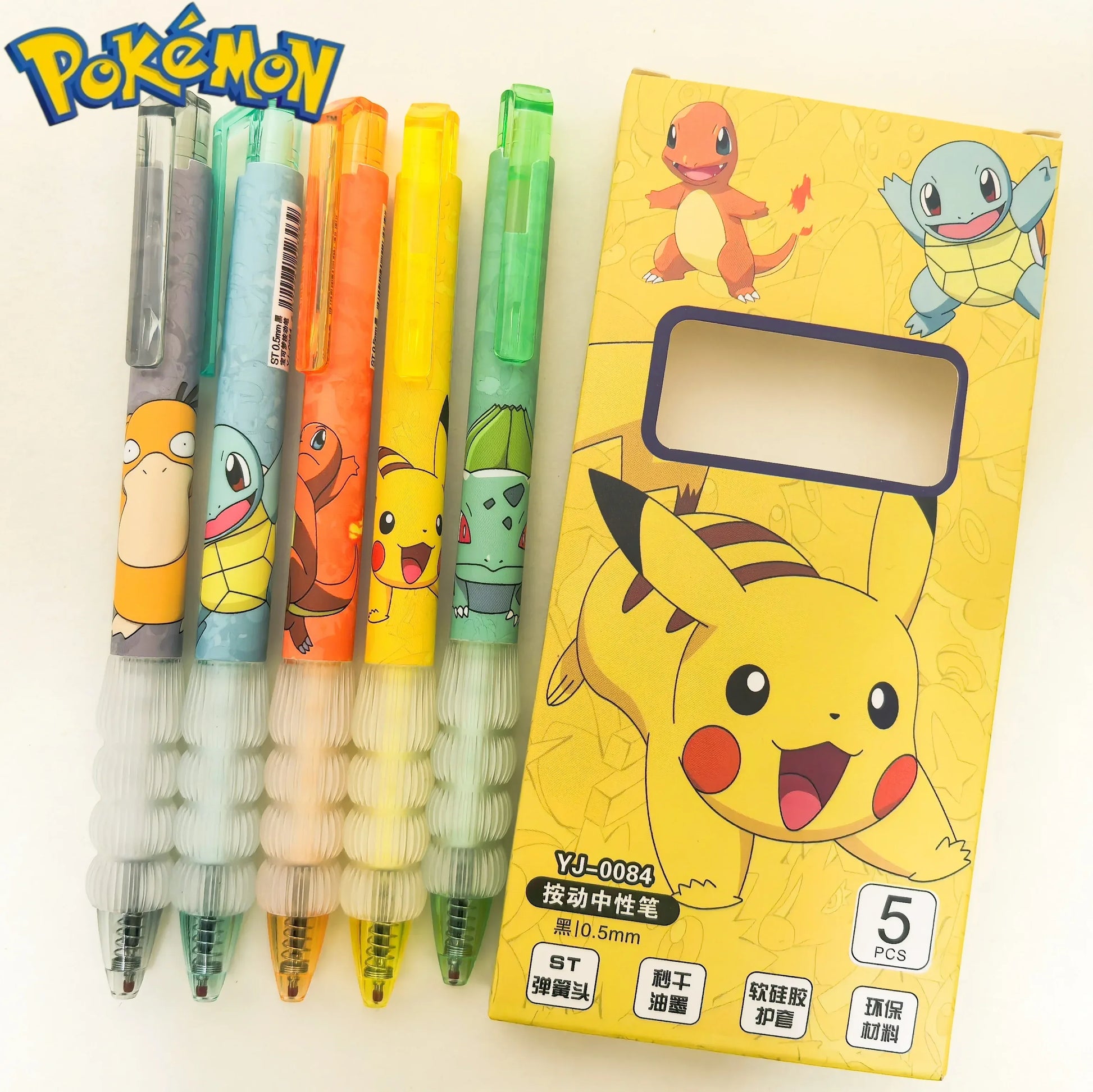Pokemon Indigo League Gel Pen (Set of 5)