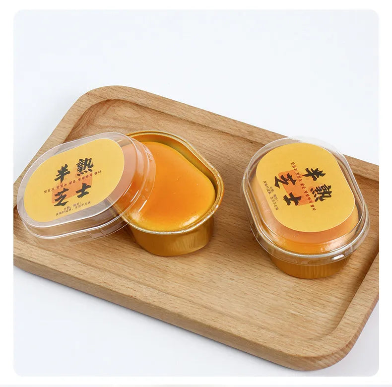 Realistic Semi-Baked Cheese Pudding Squishy
