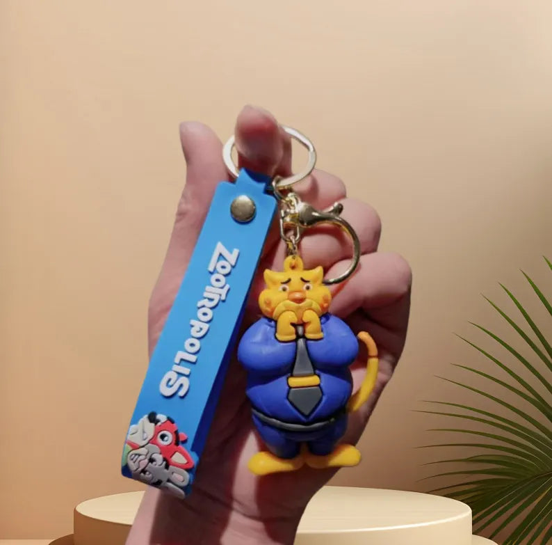 Zootopia 2 Character Lanyard Strap 3D Keychain