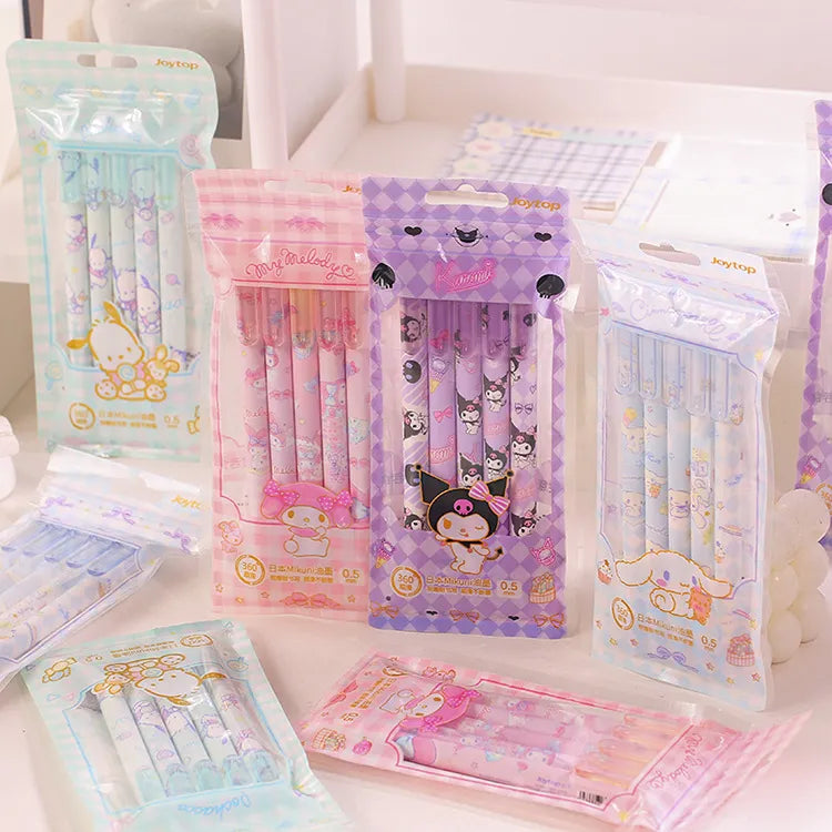 Sanrio Beautiful Time Gel Pen (Set of 5)