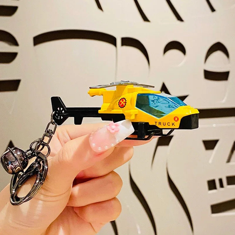 Soaring Mini Helicopter Keychain