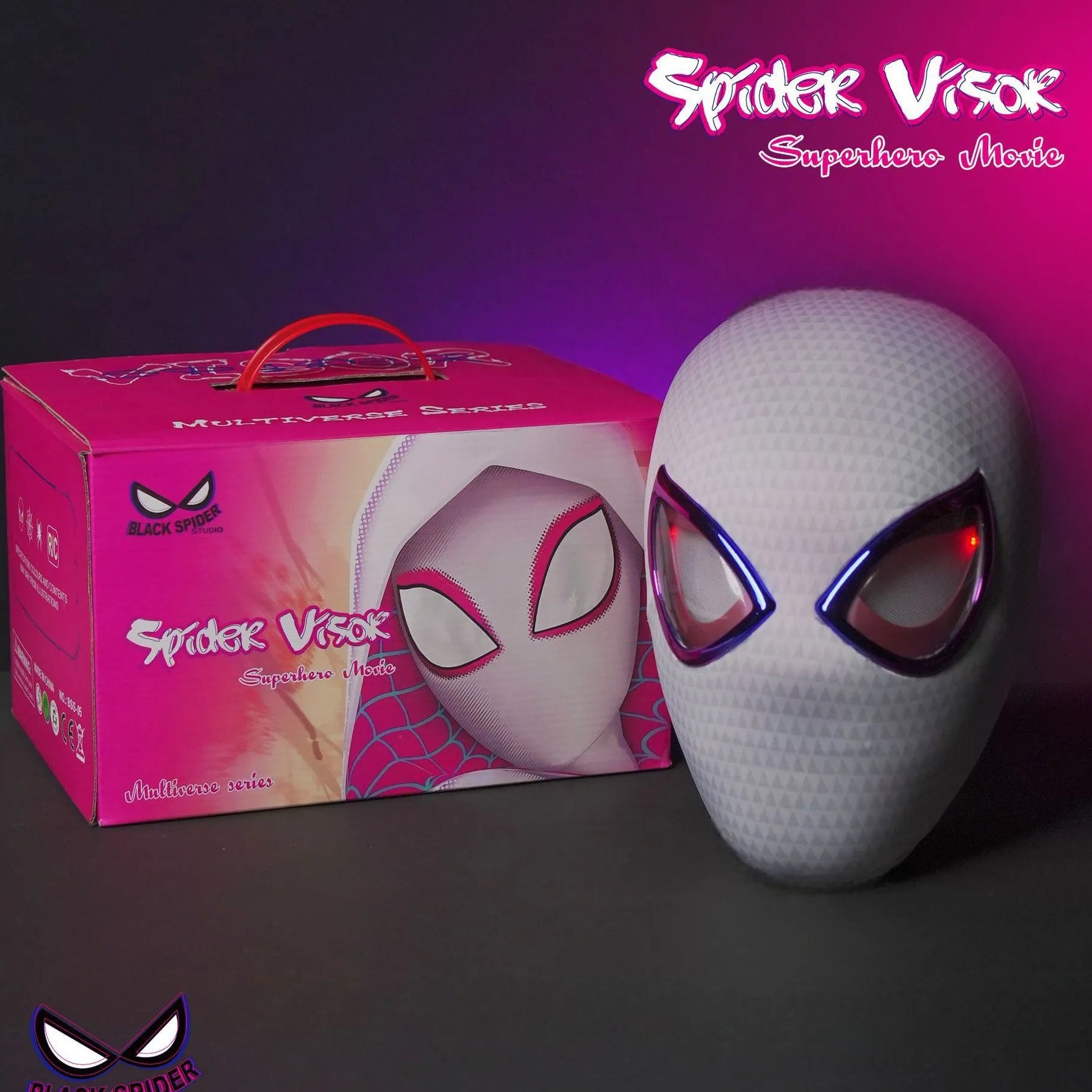 SpiderVision Luxe Mask: Spider-Man Mask with Moving Eyes