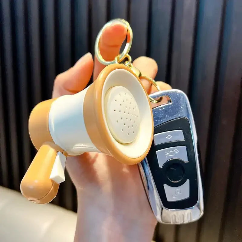 Play Voice Recording Trumpet Keychain