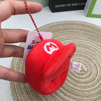 Super Mario Bros Cap Plush Keychain