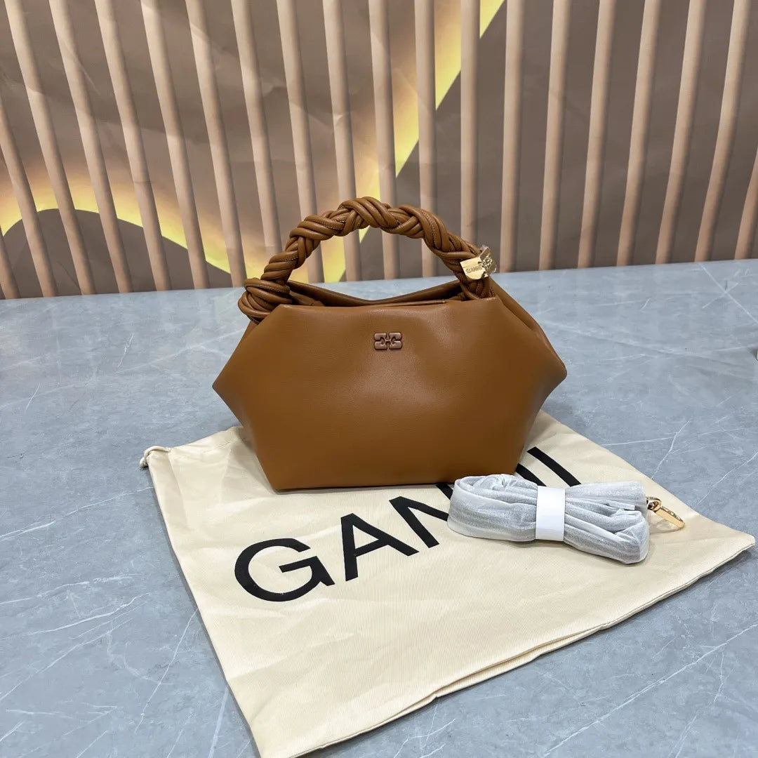 Ganni Woven Hexagonal Shoulder Bag