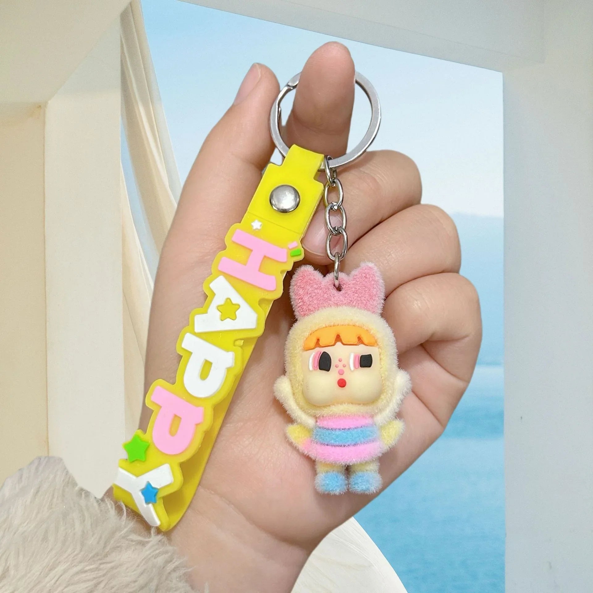 Cry Baby Happy Power Keychain