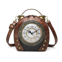 Steampunk Dial Premium Clock Novelty Handbag