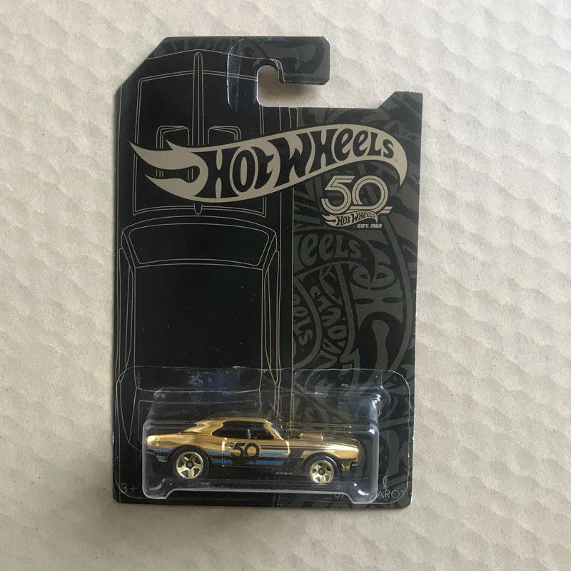 Hot Wheels 50th Anniversary Black & Gold '67 Camaro Chase Edition Die-Cast Car