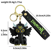 Toothless & Light Fury Elite Dragon Keychains