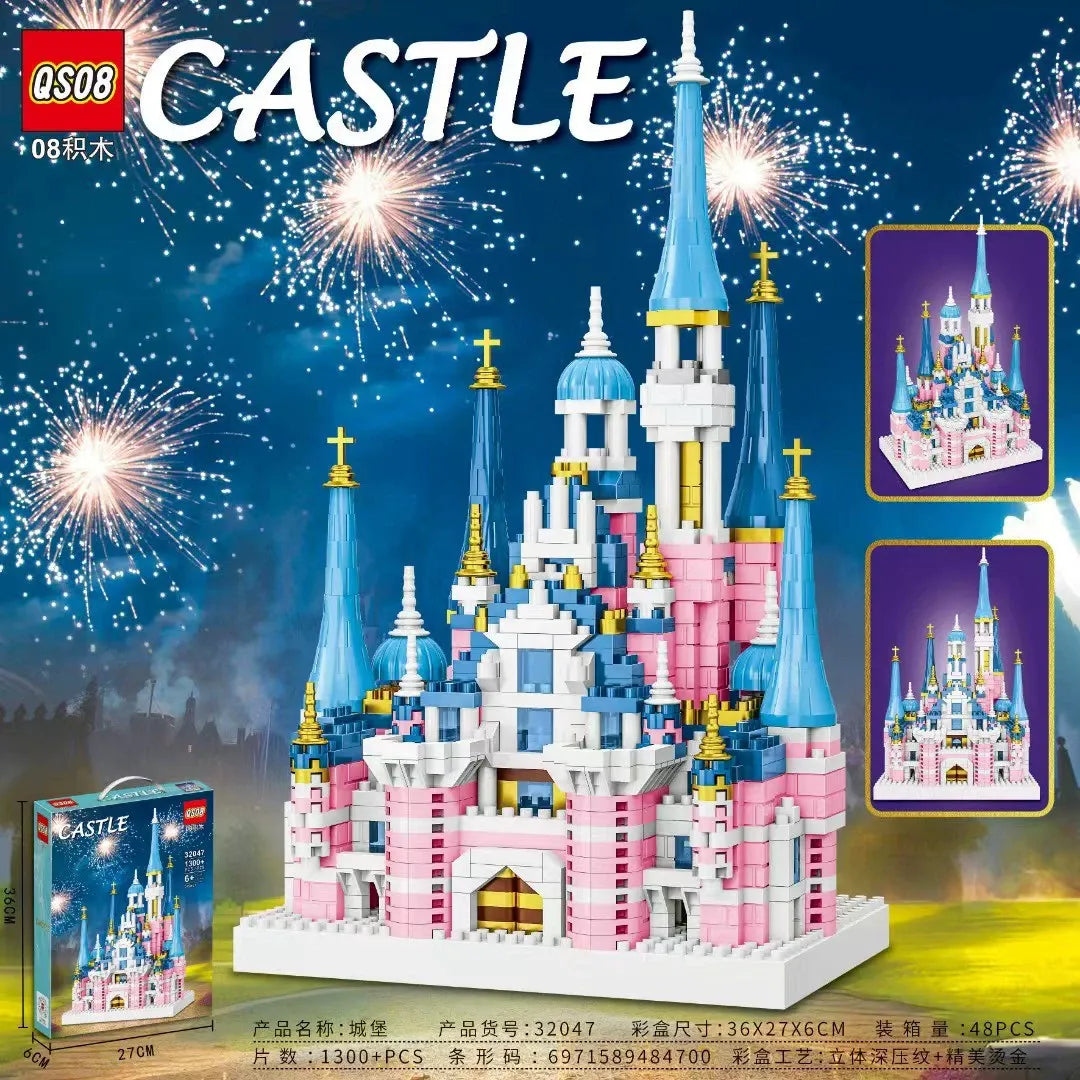 DZNY Dream Castle Building Blocks (1300+ Pcs)