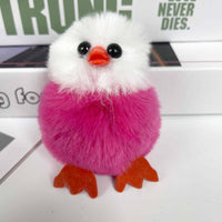 Little Furry Birds Plush Keychain
