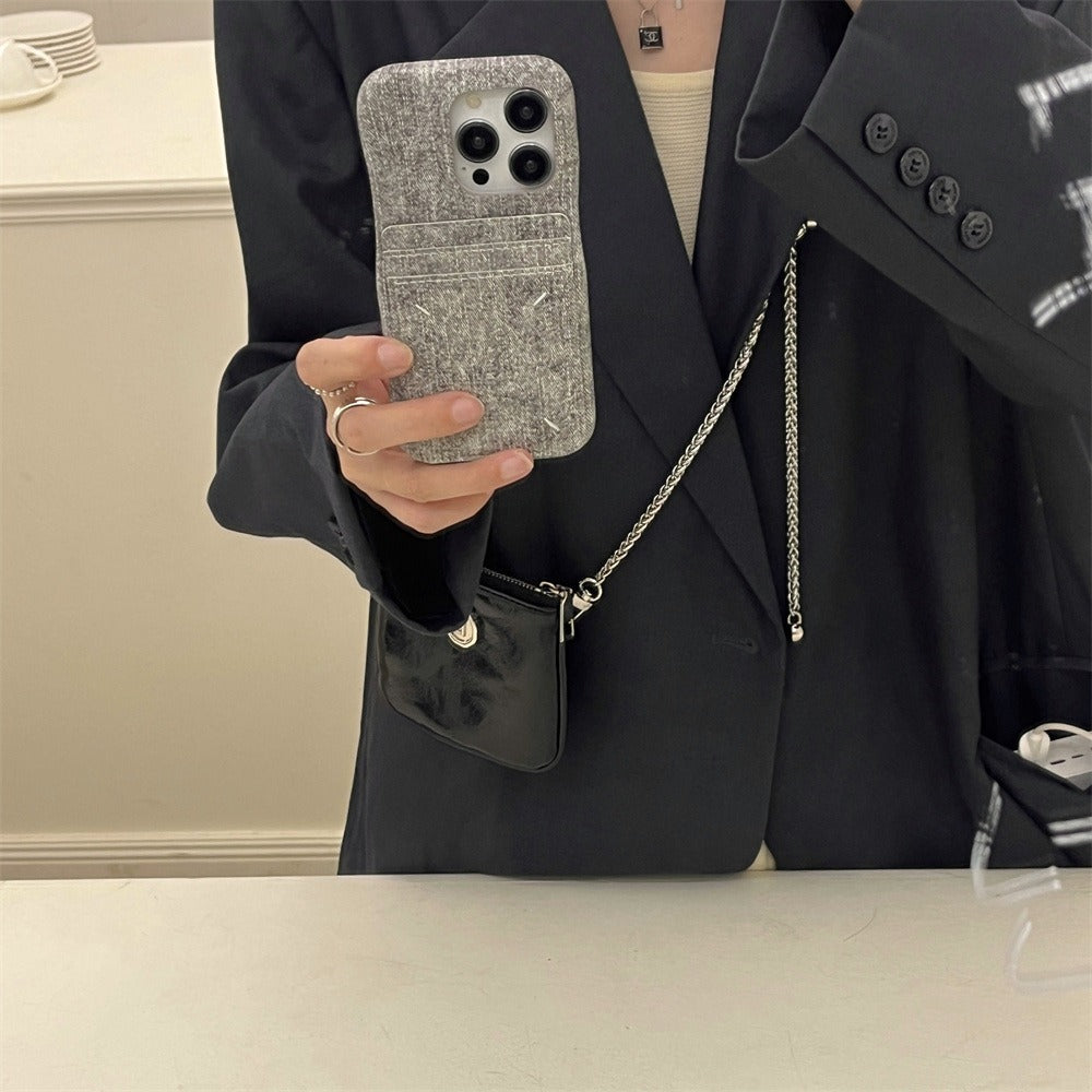 Maison Margiela Denim Cardholder Phone Case (For iPhone)