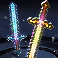 Minekraft Mosaic Sword Lamp