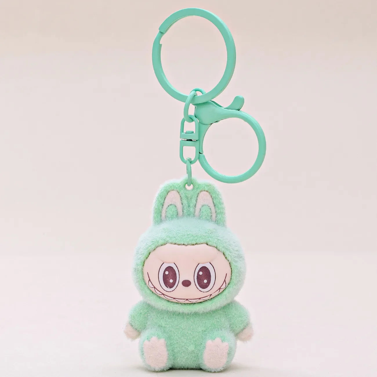 Labubu Have a Seat Mini Flock Keychain