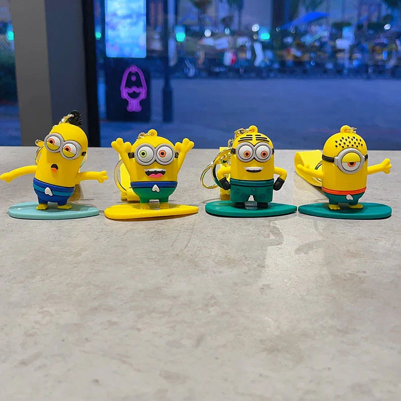 Minions Beach Fun 3D Keychain