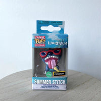 Packaged Pocket Pop! keychain of Summer Stitch from Lilo & Stitch on a white background