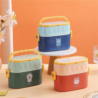 Animal Party Double Tier Lunch Box
