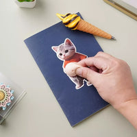 3D Chubby Boss Cat Belly Squishy Sticker
